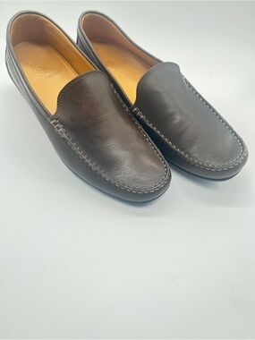 Austen Heller 8220 Driving Loafers. Brown leather moccasin. Men’s size 8 leather